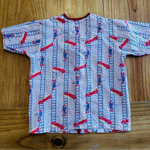 Vintage Fire Truck Print Shirt - Picture 2 of 5